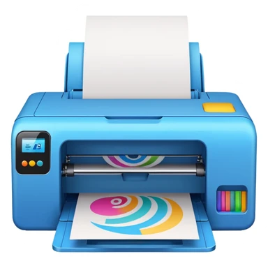 impresora imprimiendo papercraft sticker