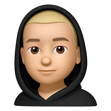 Convert this person into a 3D emoji in the Apple style, keeping the facial features and expression, with a smooth, rounded, cartoon-like look. Remove the background. The style should resemble Apple 3D emojis with a polished and friendly appearance. sticker