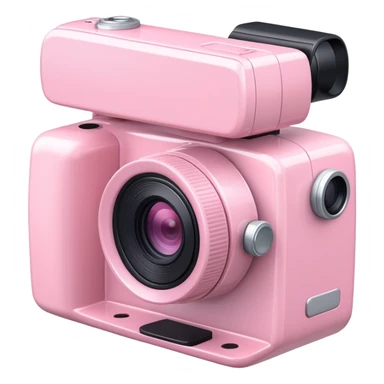 Light pink video camera sticker