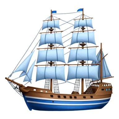 sailing ship expedition vessel going through ice sticker