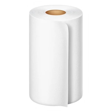 paper towel roll standing upright sticker