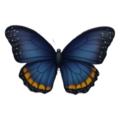 butterfly on the moon but moon is melting sticker