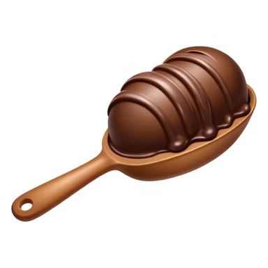 Chocolate ice cream scoop  sticker
