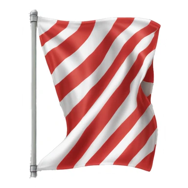 white red white flag in a row sticker