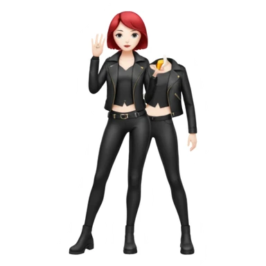 Matrix trinity black leather full body sticker