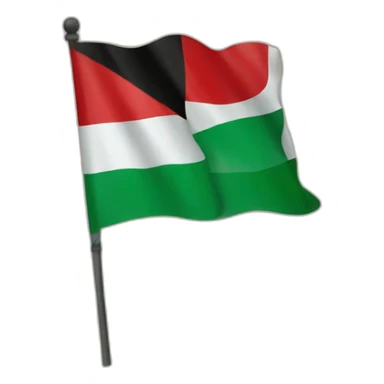 tatty palestine flag sticker