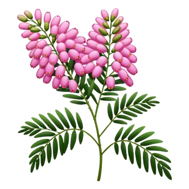 Pink Mimosa with flower  sticker