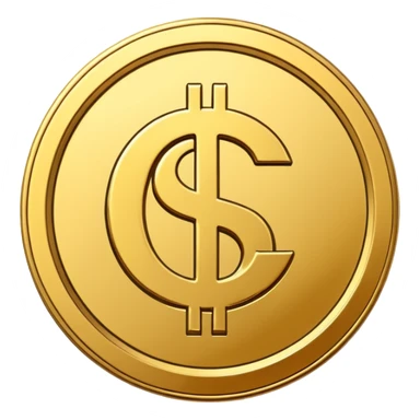 coin with dollar sign sticker