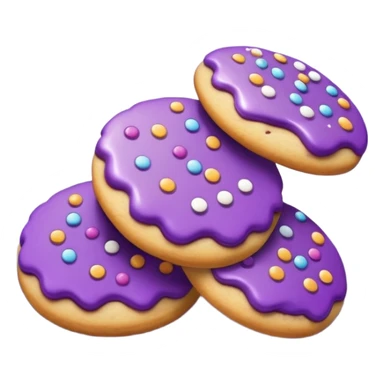 Cookies purple  sticker