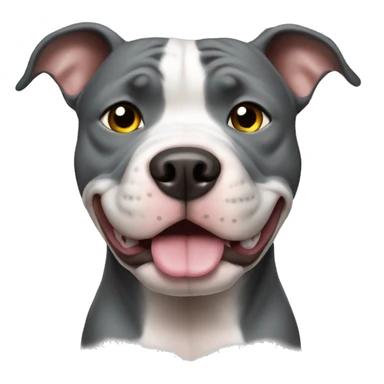 Pitbull  gris  sticker