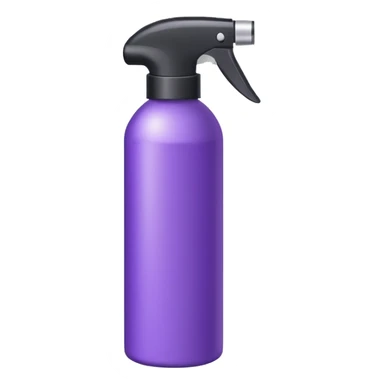 hair spray bottle purple sticker