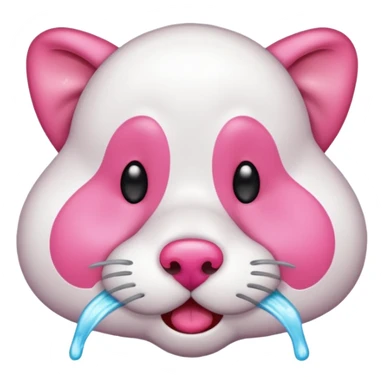 animal wiping its nose sticker