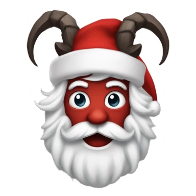 Santa vs Krampus  sticker