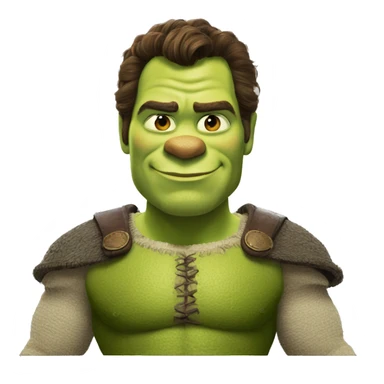 Shrek as Henry Cavill sticker