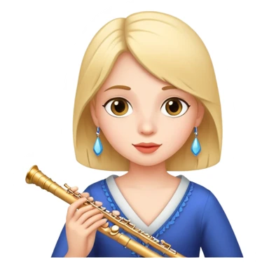 girl with the flute sticker