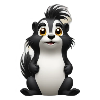 Fuming skunk sticker