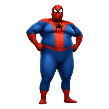 Fat fat fat spiderman sticker