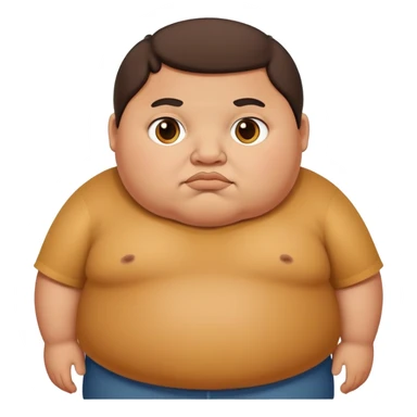 obese mexican boy sticker
