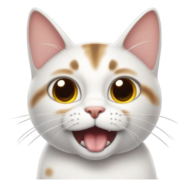 cat yawning and looking bored sticker