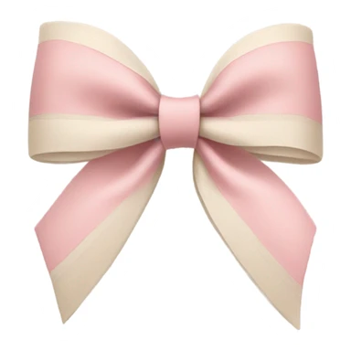 Pink and beige coquette bow  sticker