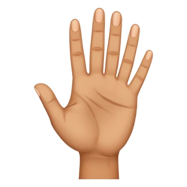 a hand with three fingers up sticker