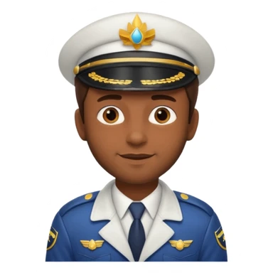 Male pilot with birthday hat sticker