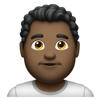 Big guy, dark hair , love cars sticker