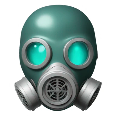 Gas mask squirtle sticker