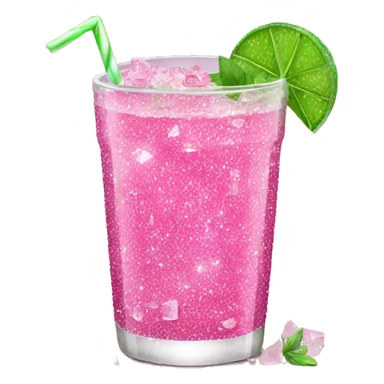 Pink glitter mojito  sticker