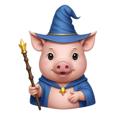 Поросенок волшебник sticker