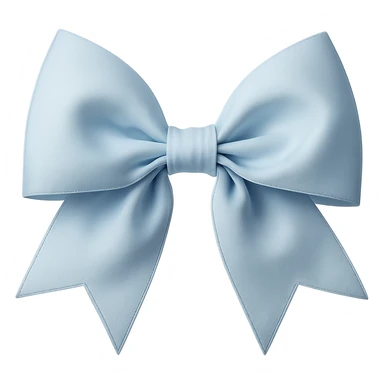 Make the gothic bow pastel blue in a photorealistic style, keeping the background transparent. sticker