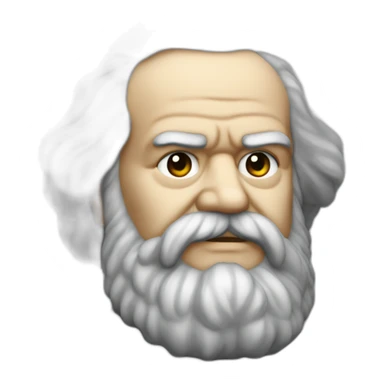 top-heavy karl marx sticker