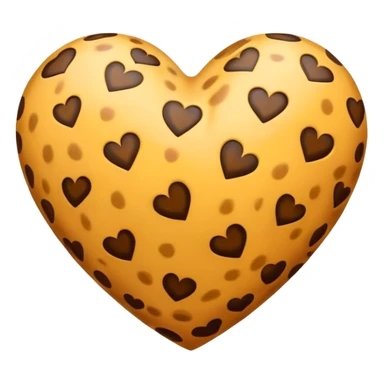 Cheetah print heart sticker