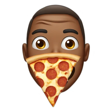 Spideran portrait eating pizza sticker