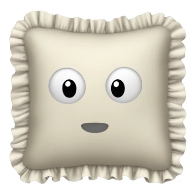 Pillow with frills sticker