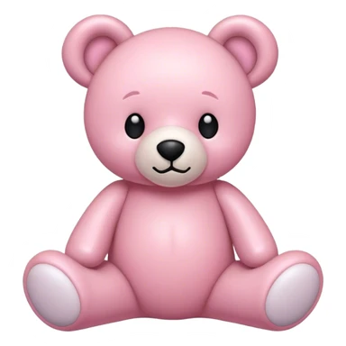 Light pink coquette teddy bear sticker