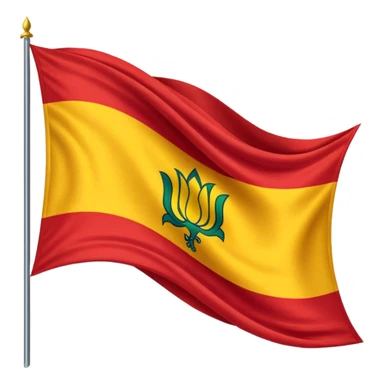 Karnataka flag without pole only the flag sticker