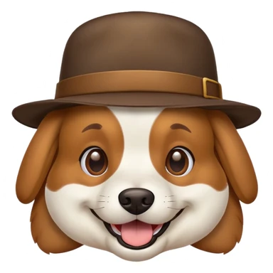 سگ با کلاه  sticker