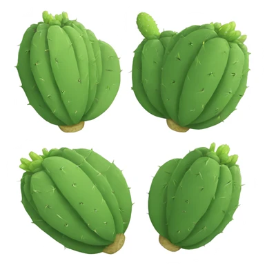 single flat Nopal without pot sticker