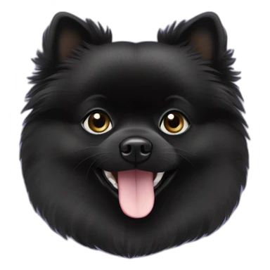 madison the black pomeranian sticker