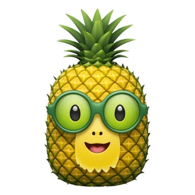 Pineapple labubu sticker