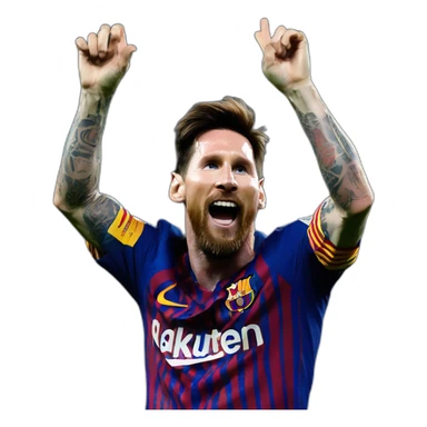 messi celebration sticker