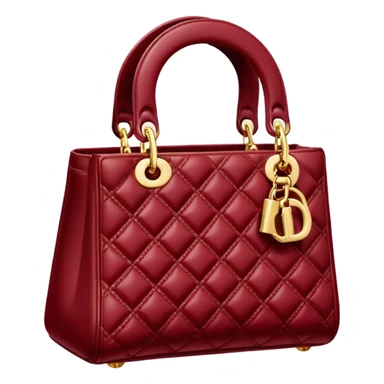 lady dior dark red bag sticker
