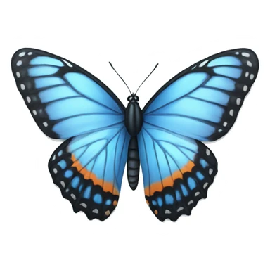 beautiful  blue monarch butterfly sticker