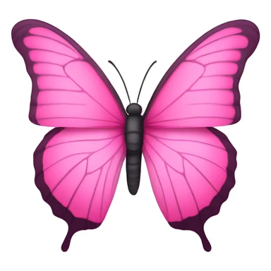Pink butterfly  sticker