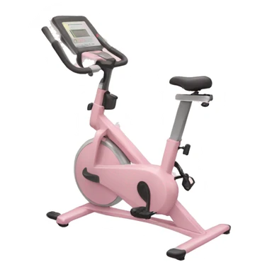 light pink stationary bike sticker