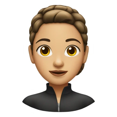 girl with a slick back sticker