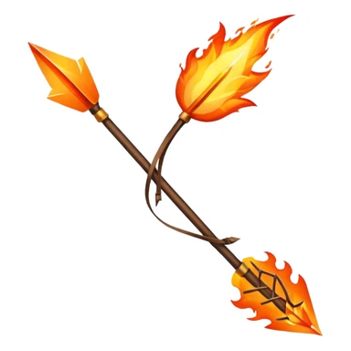 flaming arrow sticker