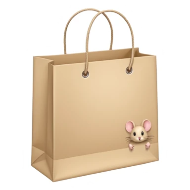 shopping bag with a mouse cursor sticker