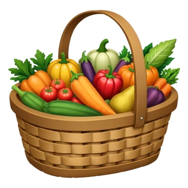 harvest basket sticker